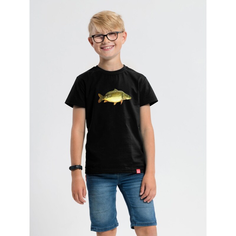 Detské tričko CityZen MATYÁŠ s potlačou Jelínek Kapor čierna 68440045