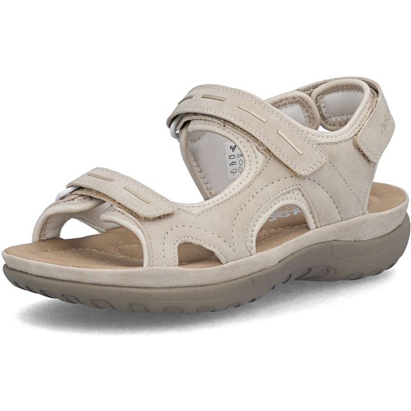 E-shop Dámske sandále RIEKER 64856-62 béžová S6