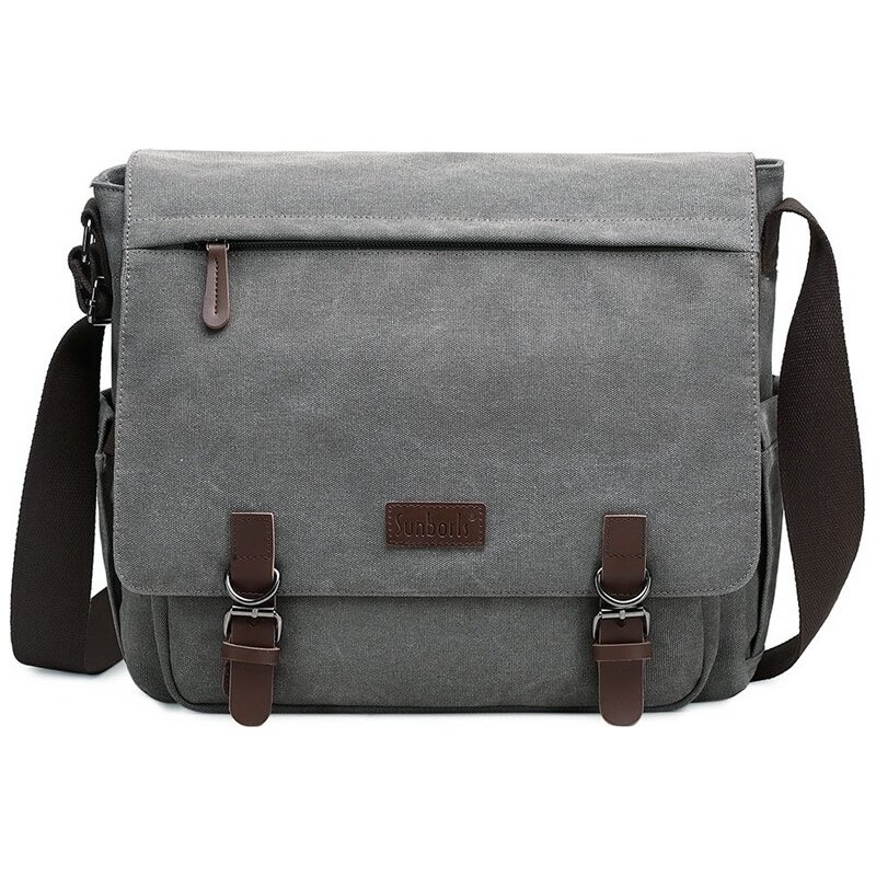 Canvasio plátená crossbody taška Sunborl Sivá 20L 68441333