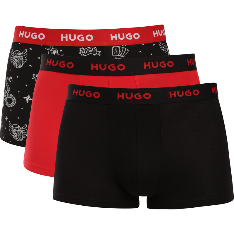 3PACK pánske boxerky HUGO viacfarebné (50532550 980) 68441372