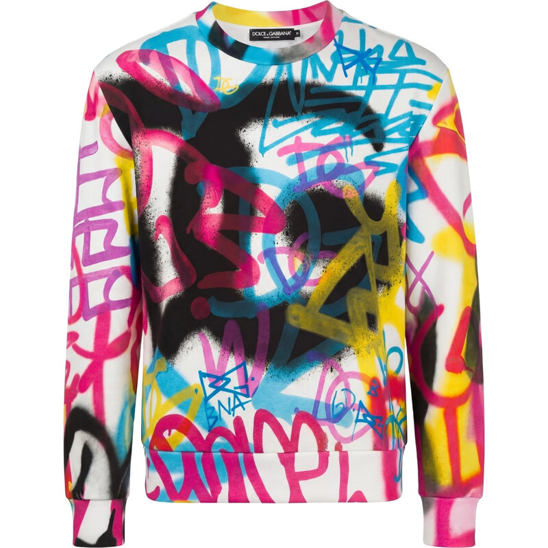 DOLCE & GABBANA Graffiti Multicolor mikina 68441622