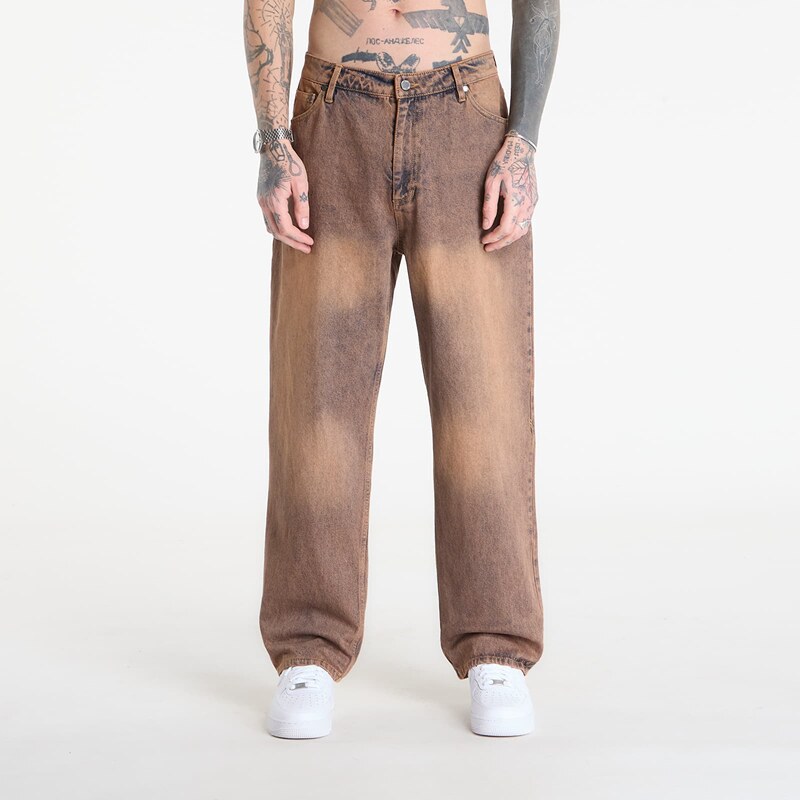 Džínsy Daily Paper Washed Shield Amba Jeans Denim L 68443018