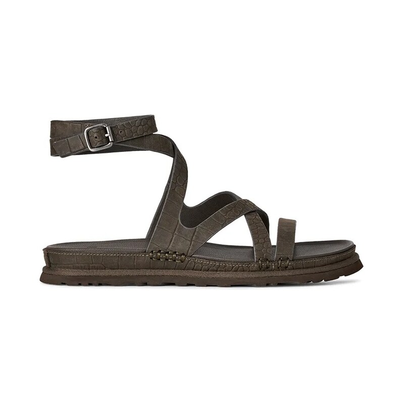 Kožené sandále UGG W Goldengaze Embossed Ankle Wrap 68442866