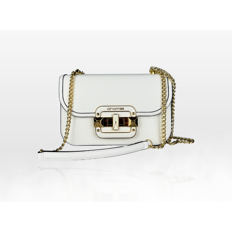 CROMIA IT JEWEL kožená kabelka biela 68442952