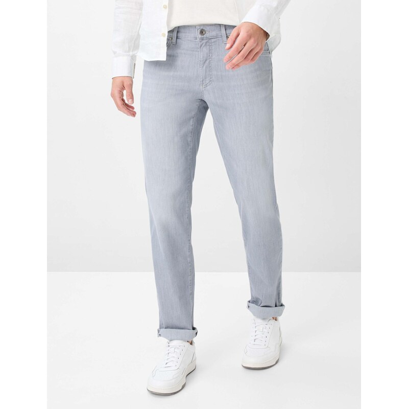 Pánske sivé ultraľahké džínsy BRAX straight fit 68443193