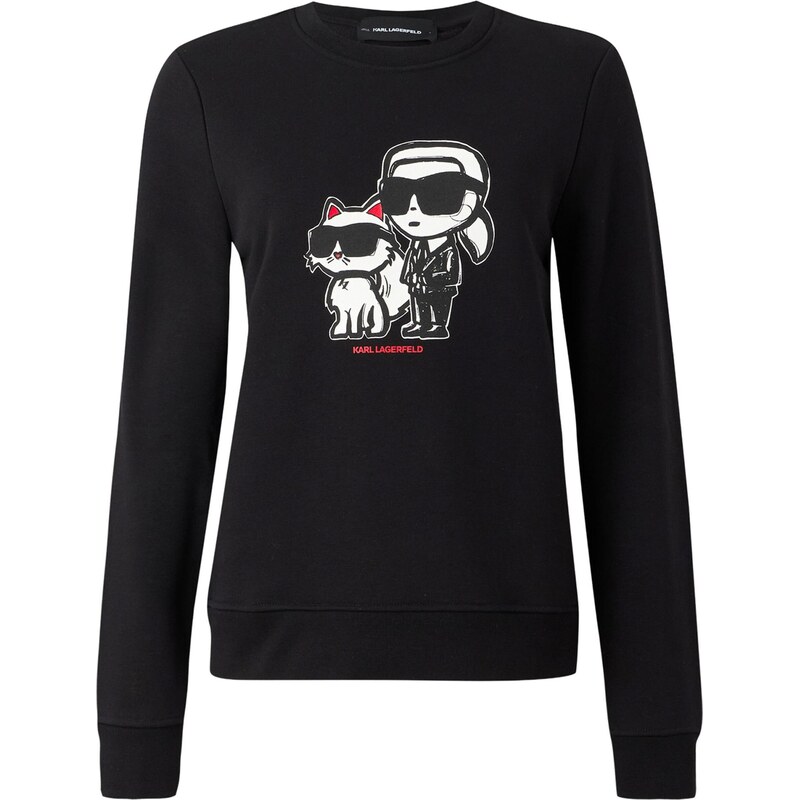 Karl Lagerfeld Mikina Ikon čierna / biela 68445870