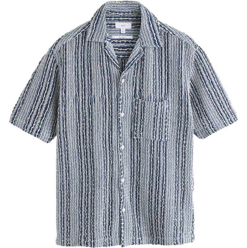 Next Kardigán námornícka modrá / biela 68445936