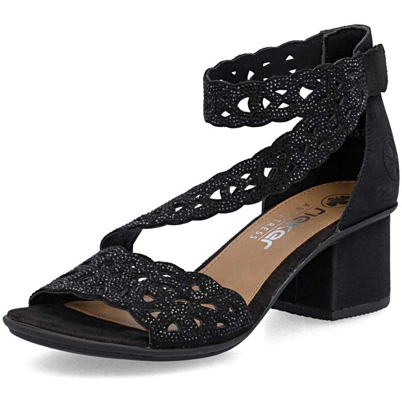 E-shop Dámske sandále RIEKER 64657-00 čierna S6