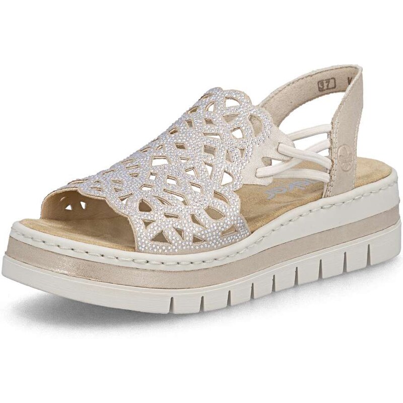 E-shop Dámske sandále RIEKER V4941-60 béžová S6
