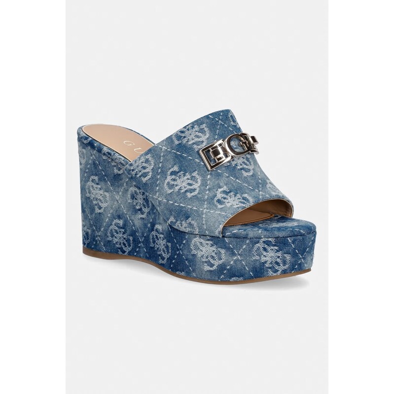 Guess šľapky na platforme po celej dĺžke dámske EVENZA2 68463459