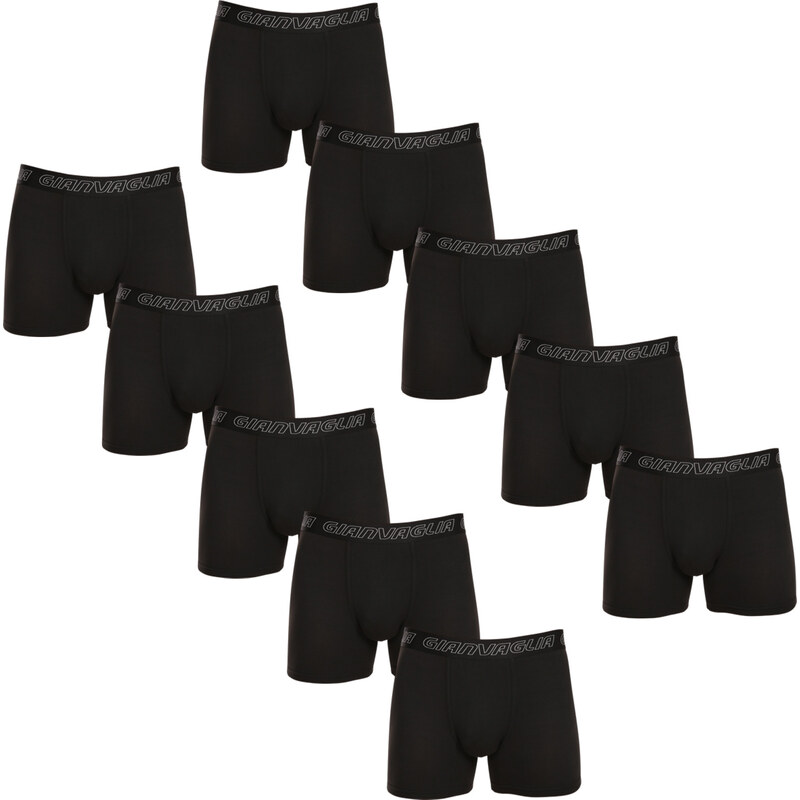 10PACK pánske boxerky Gianvaglia čierne (GVG-5015-10) 68447414
