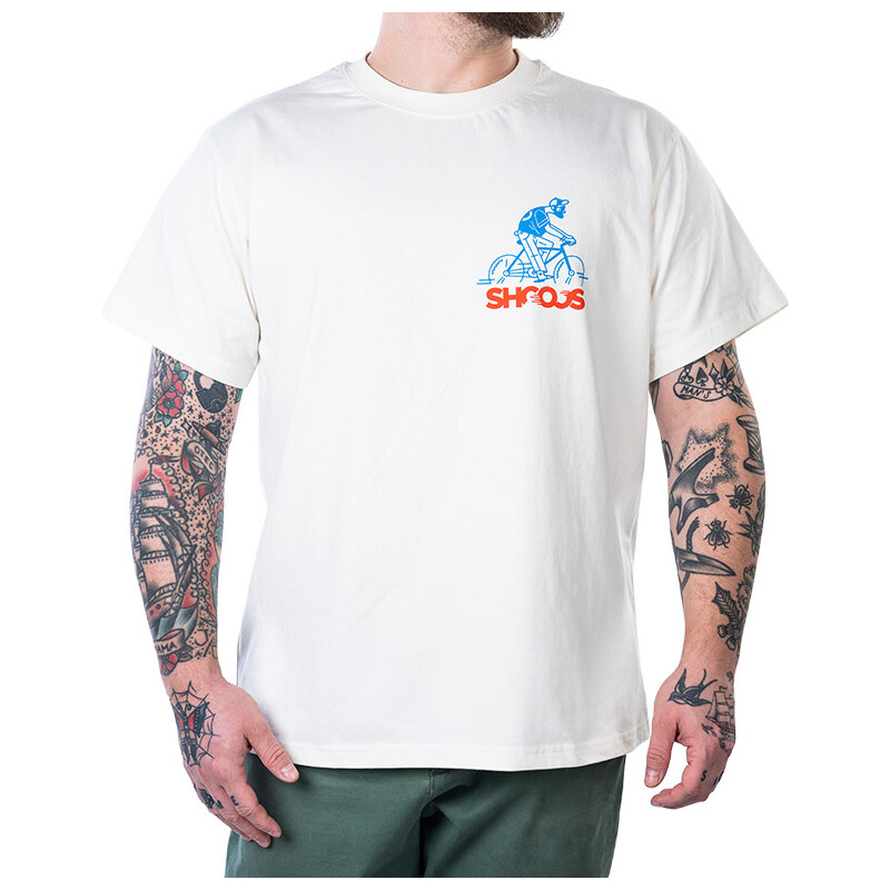 Shooos Pedal Power Off White Tee 68447693