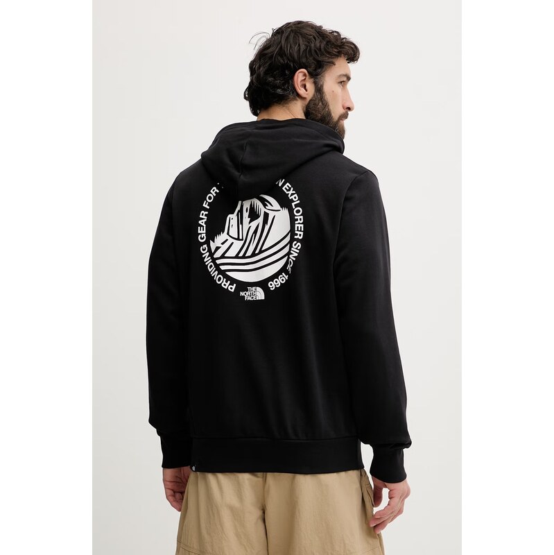 The North Face mikina s kapucňou pánska s bavlnou MONTE 68449000