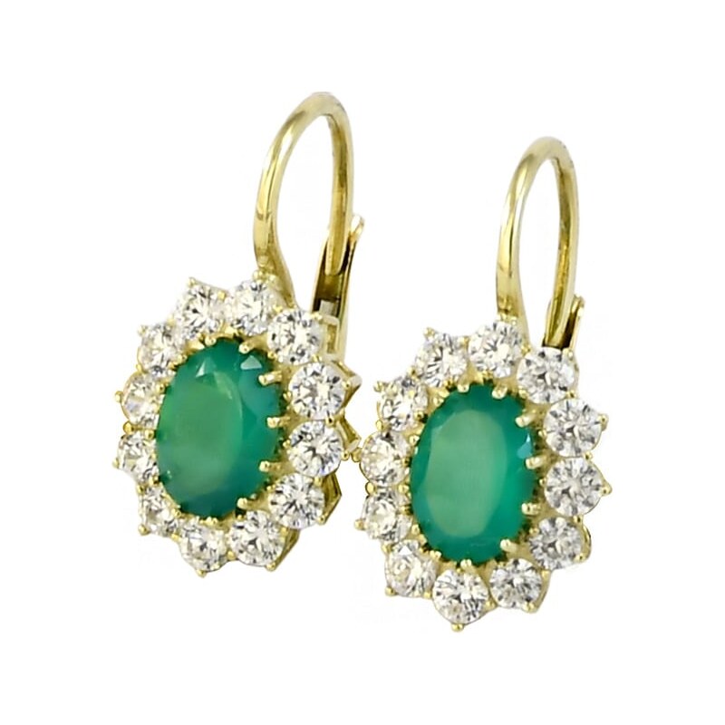 Zlaté náušnice Glare 1046 68455266