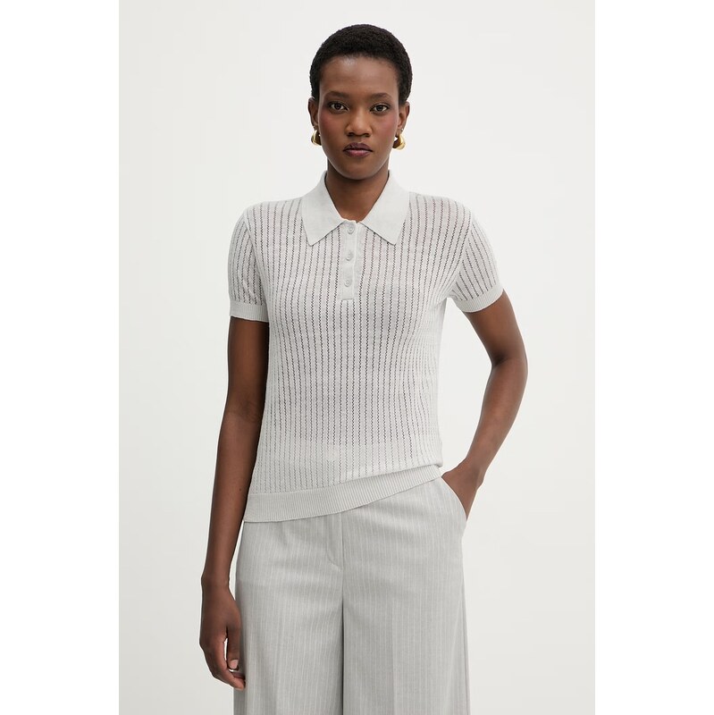 Patrizia Pepe úpletové polo tričko dámske ľanové 68456691