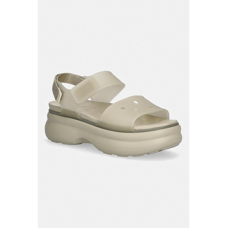 Crocs sandále na platforme dámske Soho Frosted Y Strap Sandal 68456753