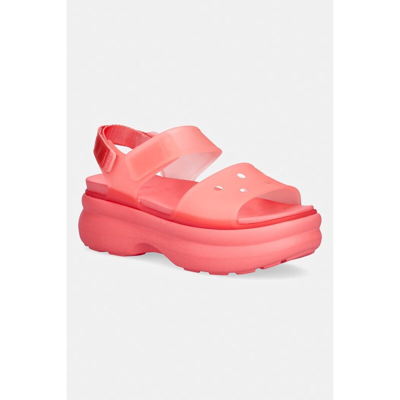 Crocs sandále na platforme dámske Soho Frosted Y Strap Sandal 68456961