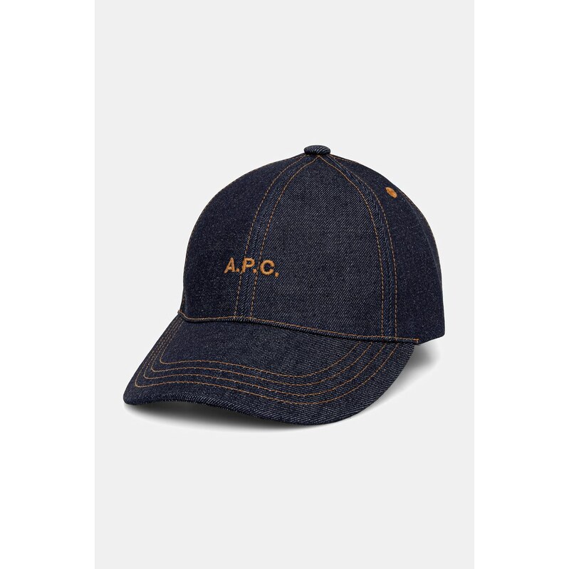 A.P.C. čiapka so šiltom rifľová CASQUETTE THAIS 68457096