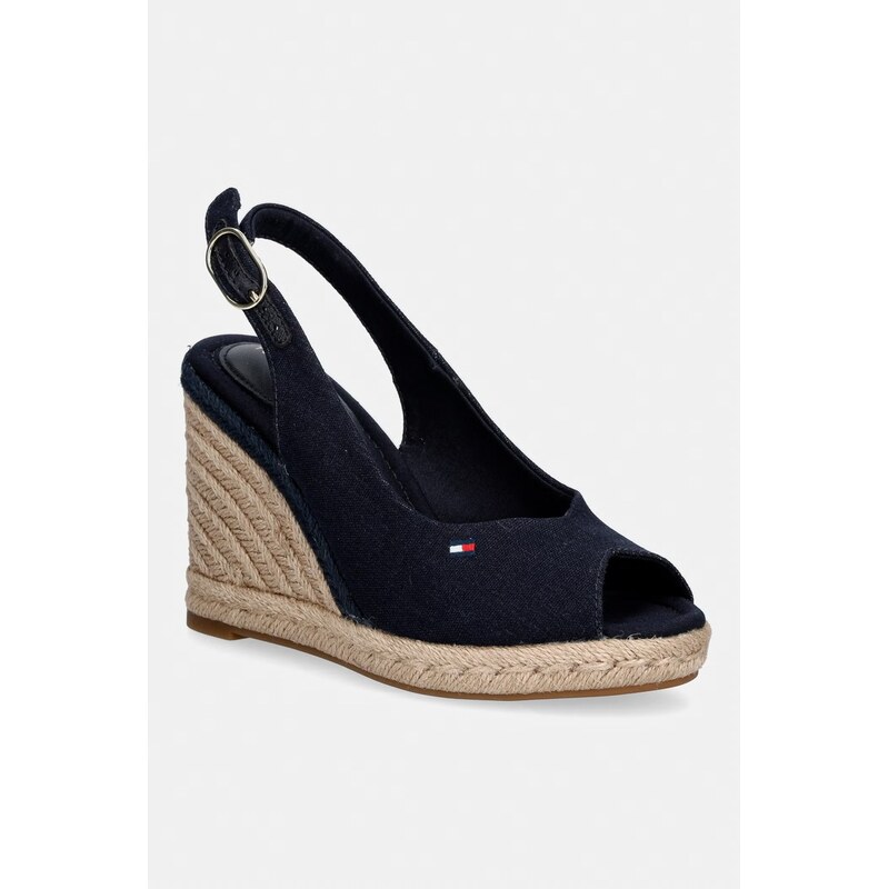 Tommy Hilfiger sandále na platforme po celej dĺžke FLAG HIGH WEDGE 68457118