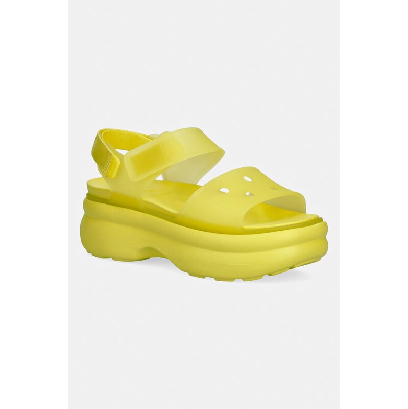 Crocs sandále na platforme dámske Soho Frosted Y Strap Sandal 68457167