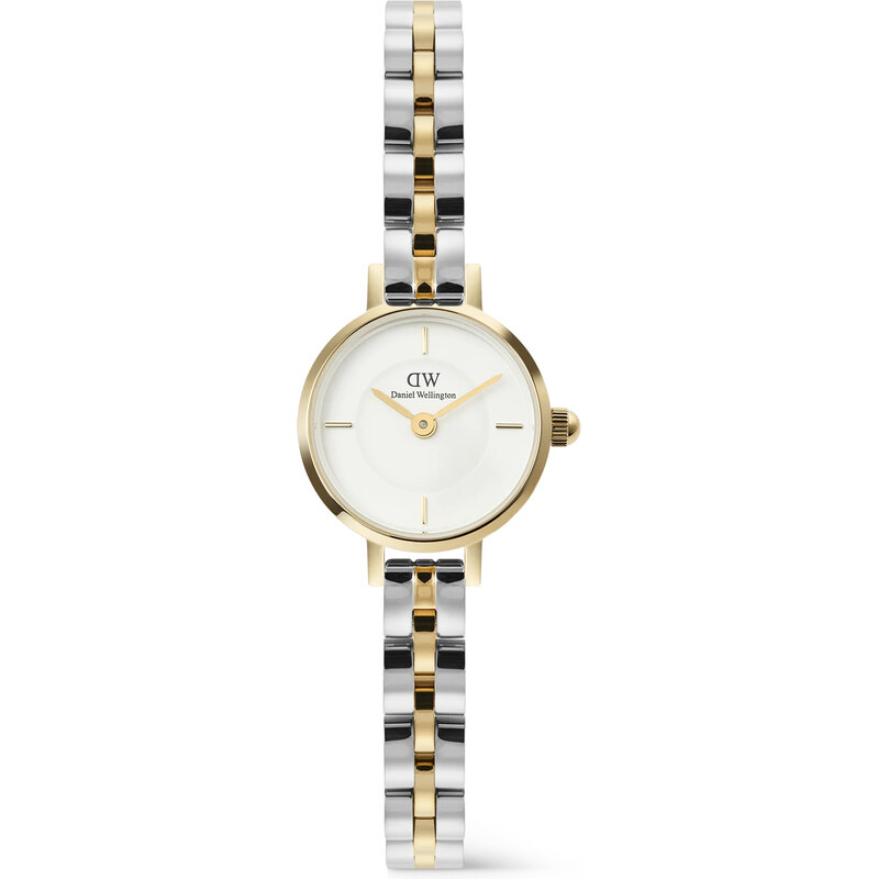 Daniel Wellington Petite Mini 19 Arch 3-Link White Two Tone G S 67603291