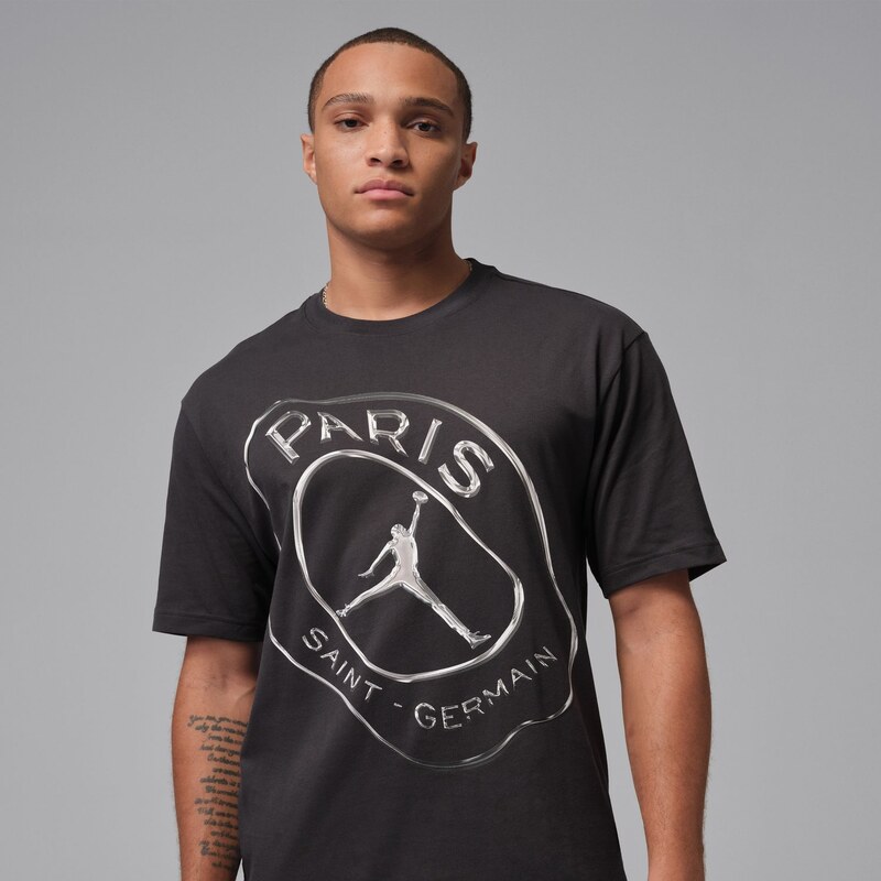 Jordan Dri-FIT Paris Saint-Germain Practice Tee Oil Grey - Pánske - 68455754