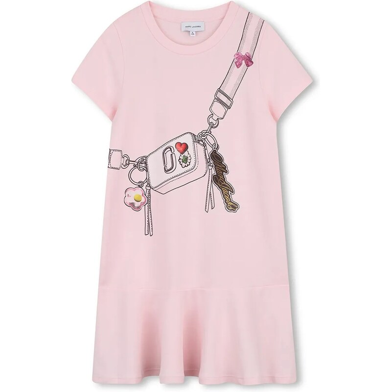 Dievčenské bavlnené šaty Marc Jacobs 68457738