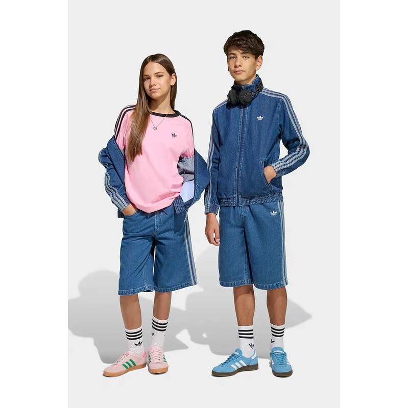 Detské rifľové krátke nohavice adidas Originals 68457688