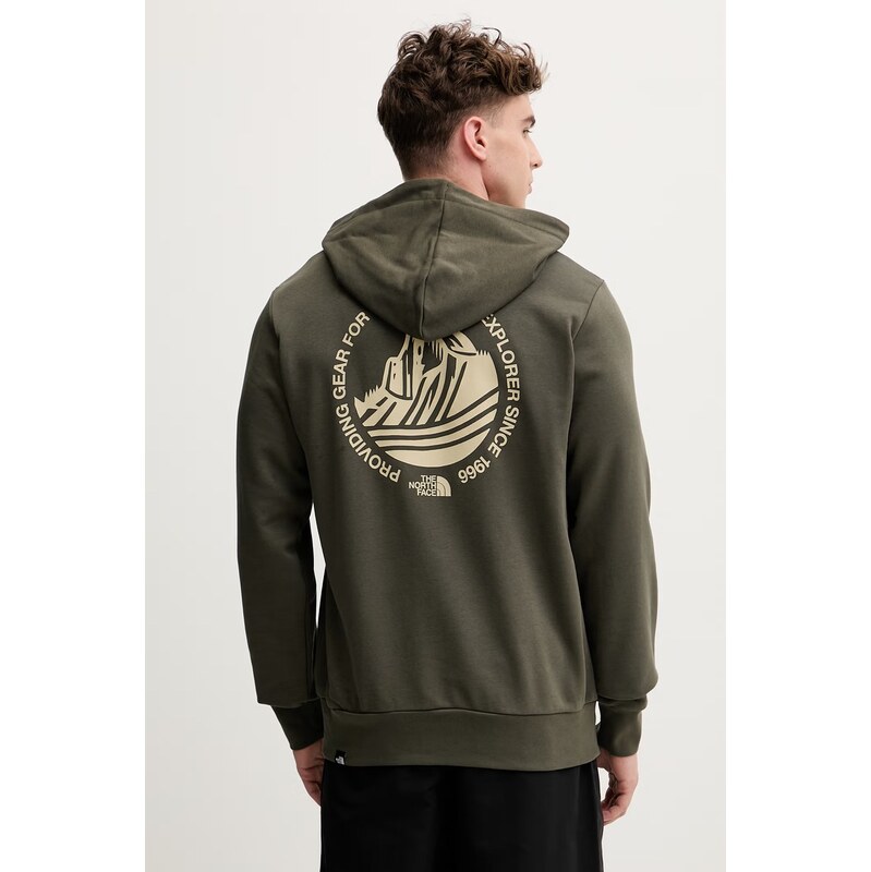 The North Face mikina s kapucňou pánska s bavlnou MONTE 68477849