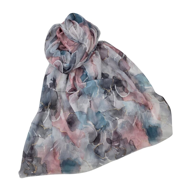 Katrins Fashion Šál farebný s hodvábom 68457849