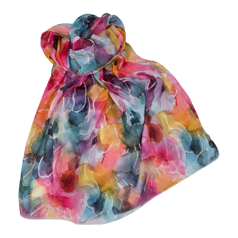 Katrins Fashion Šál farebný s hodvábom 68457850