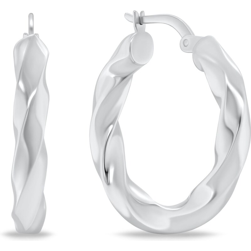 Brilio Silver Brúsené strieborné náušnice EA1147W 68458714