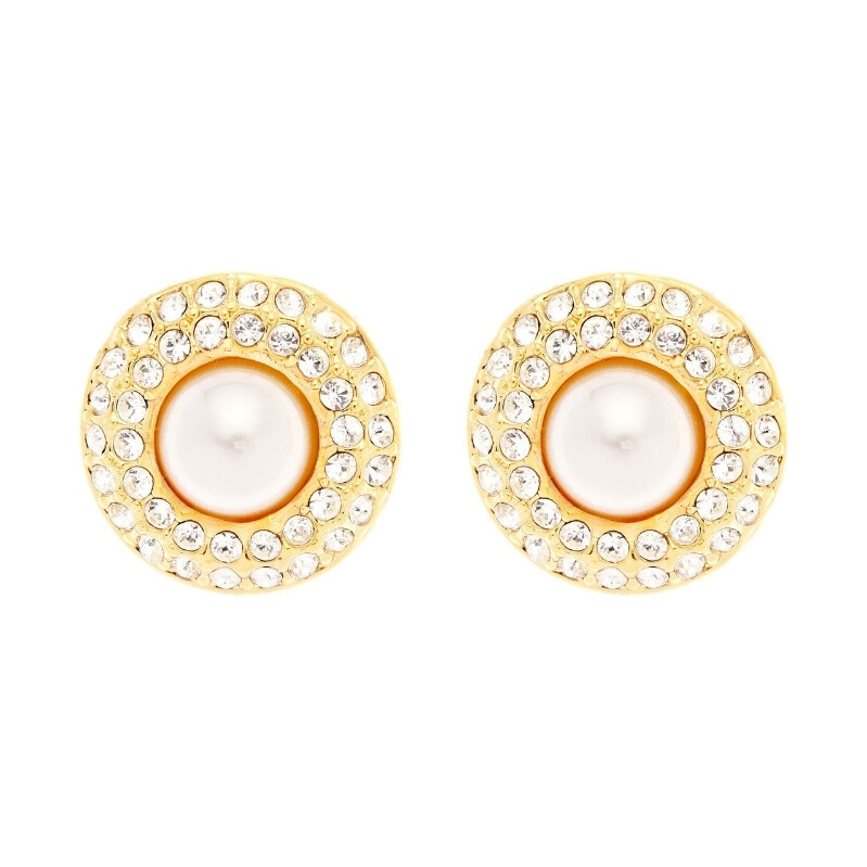 Oliver Weber Pozlátené náušnice s perlou Velena Lumiere 23240G 68458718