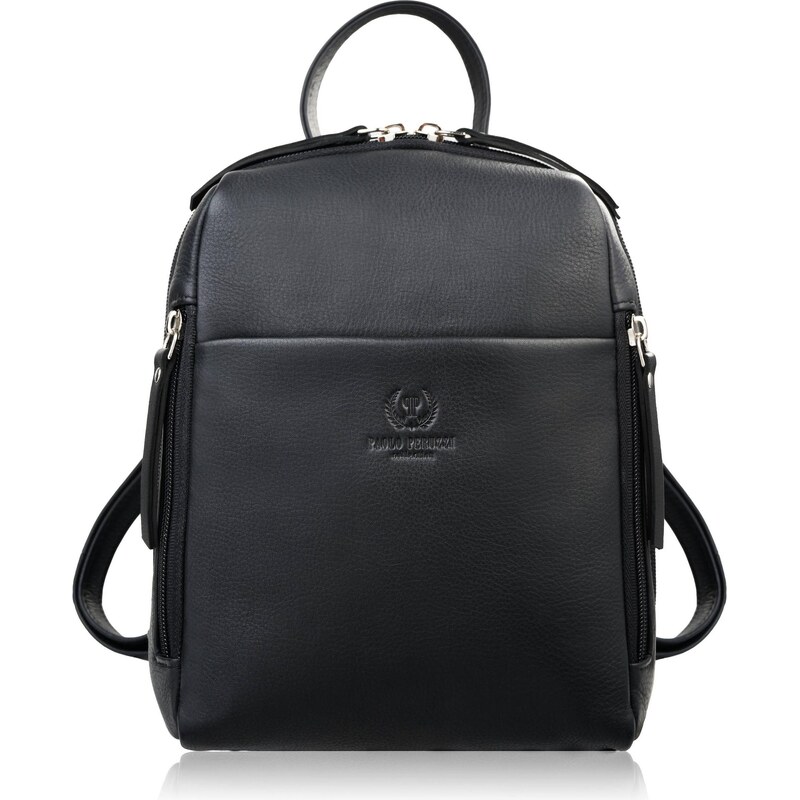Paolo Peruzzi Dámsky kožený mestský batoh | čierna AY-26-BL 67455039