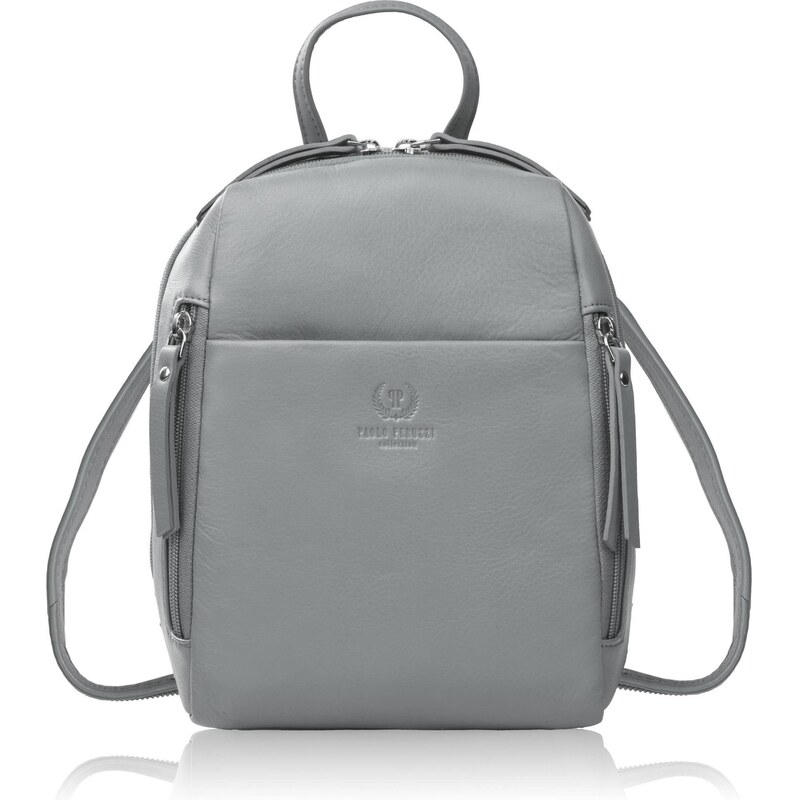 Paolo Peruzzi Dámsky kožený mestský batoh | šedá AY-26-GR 68458891