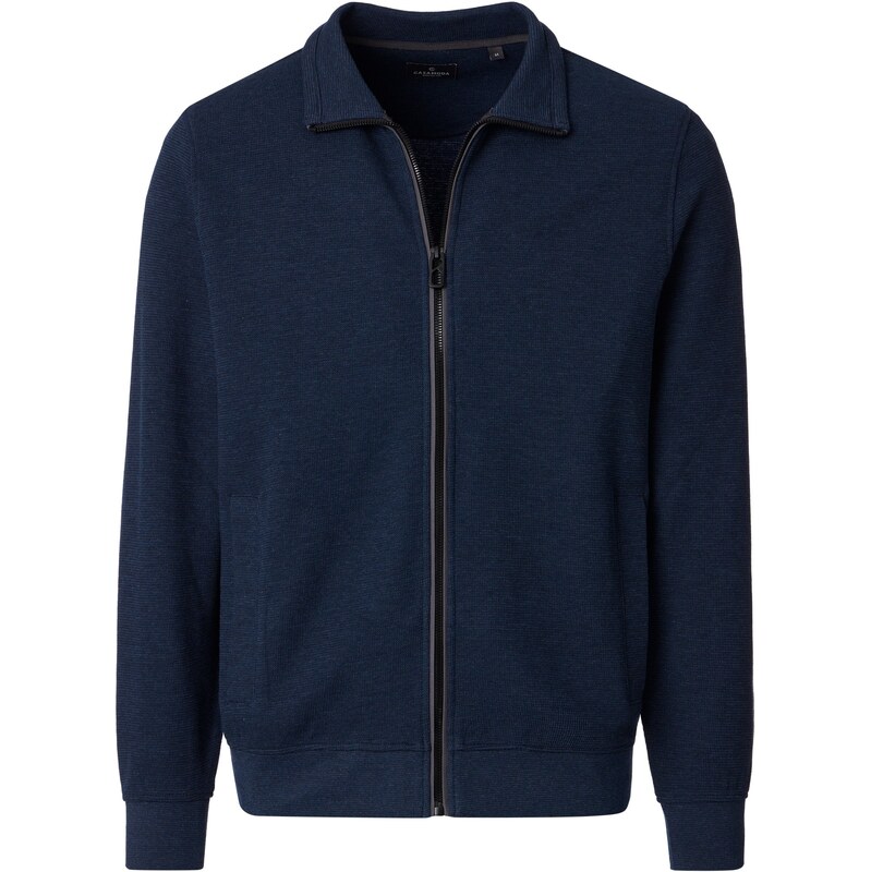 Pánska tmavomodrá mikina na zips CASA MODA 68459042
