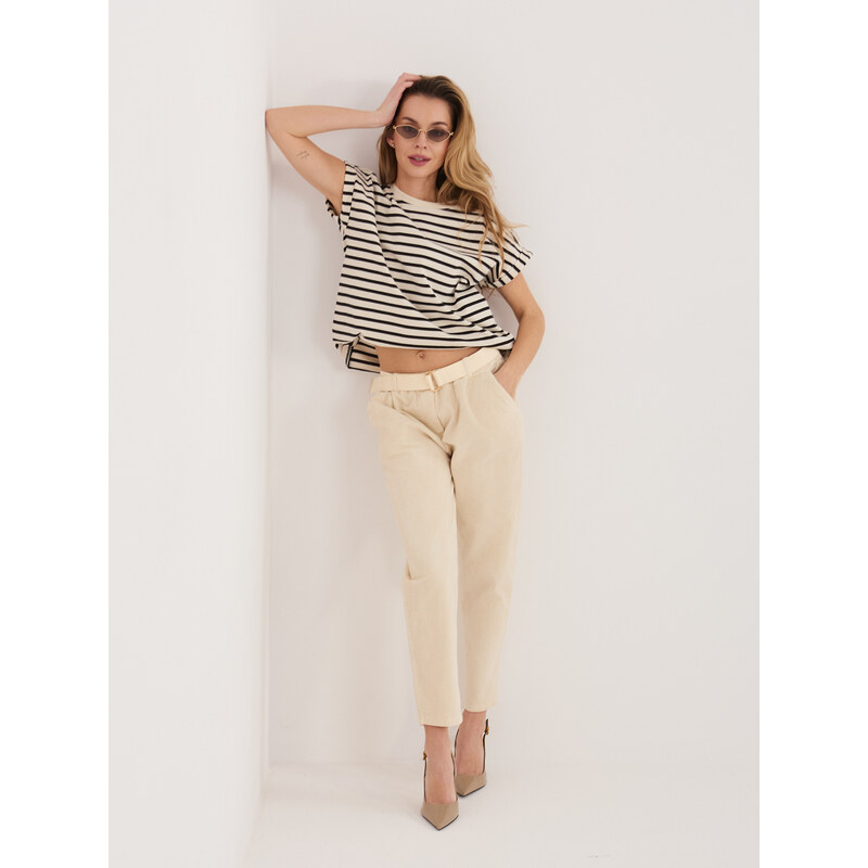 FPrice IT nohavice SP 242979.90 svetlo béžové 68459661