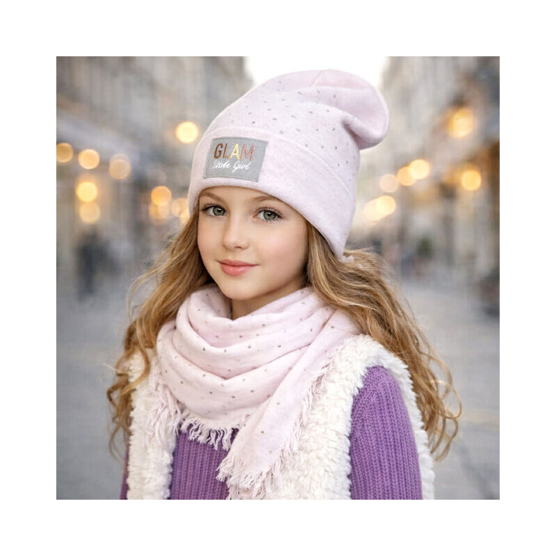 Štýlová pletená čiapka AJS Glam Girl 46457416