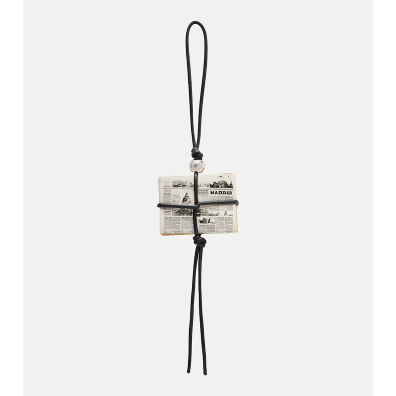 Loewe Newspaper leather bag charm 68462725