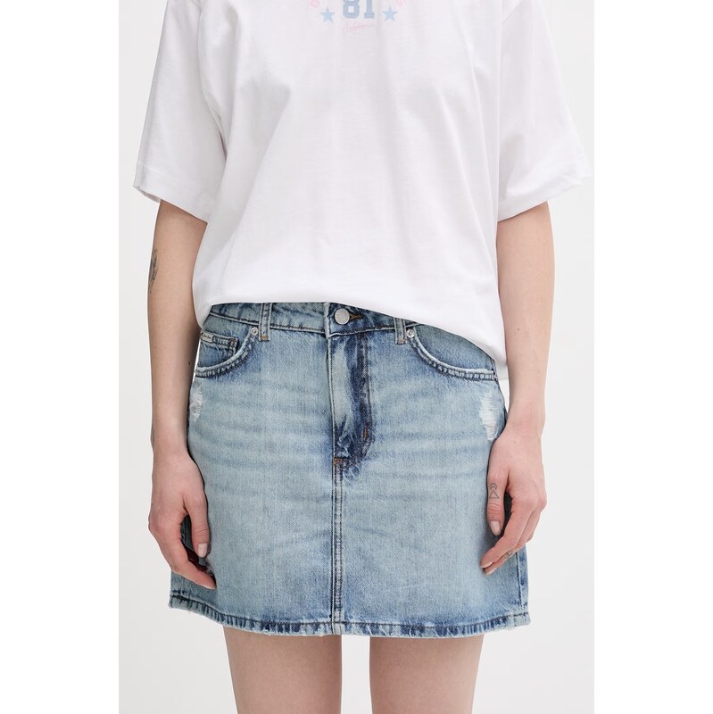 Guess Jeans rifľová sukňa 68463533