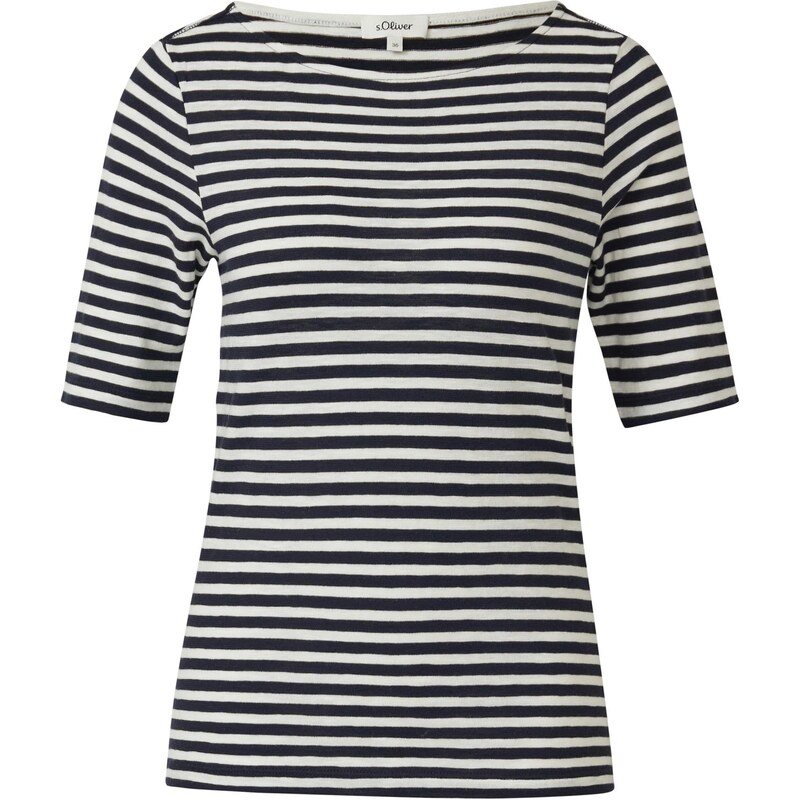 s.Oliver Tričko námornícka modrá / biela 68467886