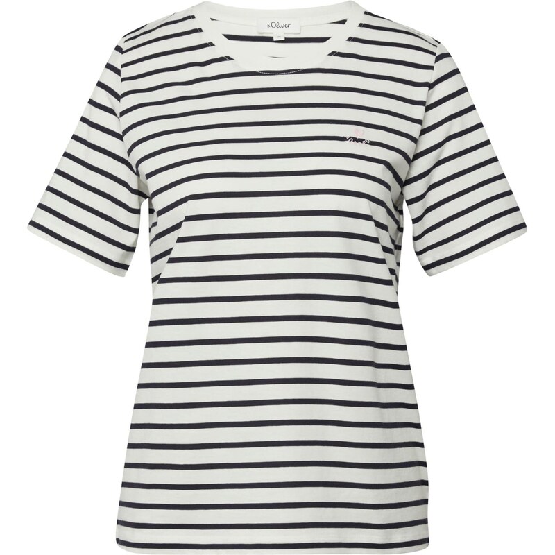s.Oliver Tričko námornícka modrá / biela 68467893