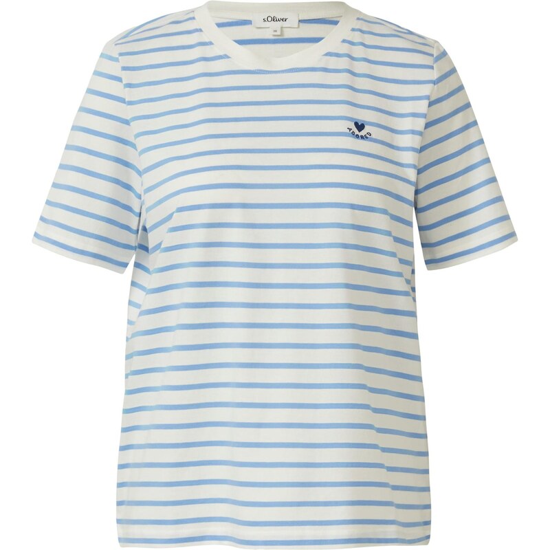 s.Oliver Tričko svetlomodrá / biela 68467899
