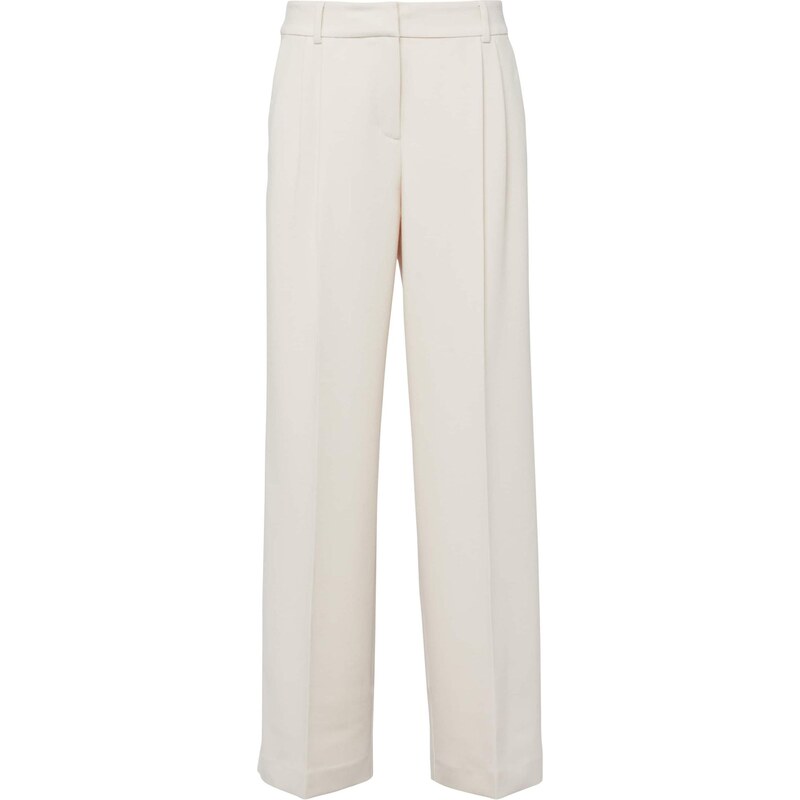 COMMA Plisované nohavice krémová 68467923