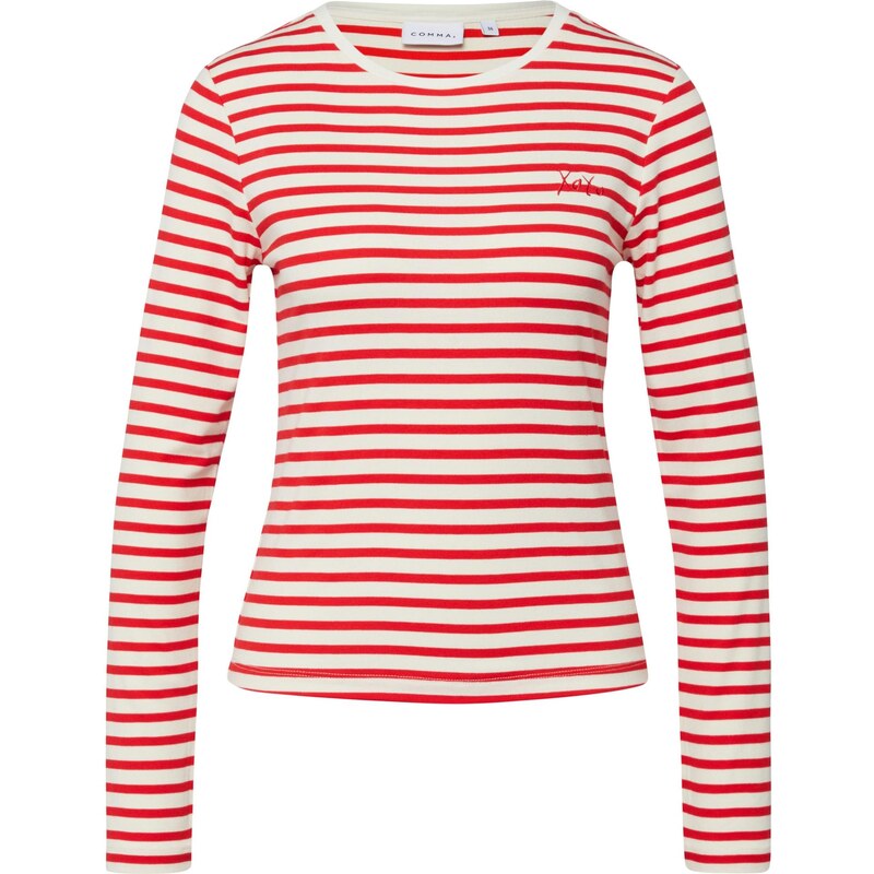 COMMA Tričko červená / biela 68468029