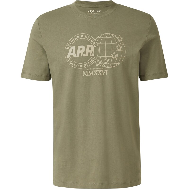 s.Oliver Tričko béžová / olivová 68468042