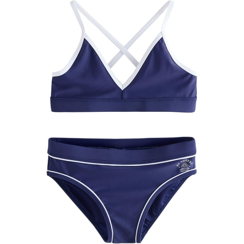 Next Bikiny námornícka modrá / biela 68468112