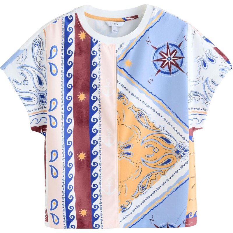 Next Tričko svetlomodrá / žltá / ružová / karmínovo červená 68468155