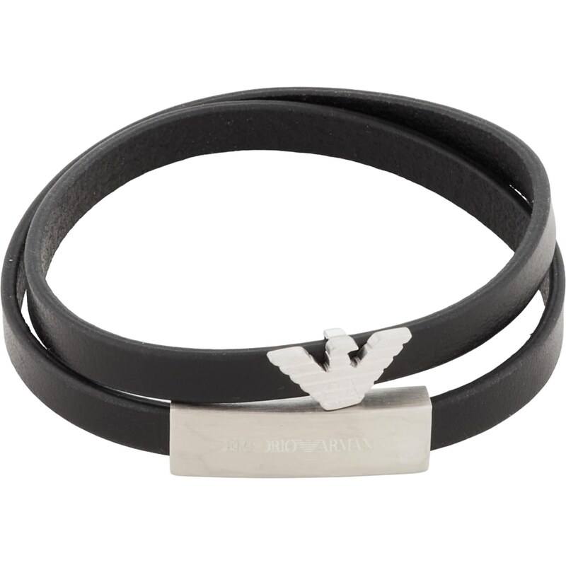 Emporio Armani Náramok čierna / strieborná 68468157