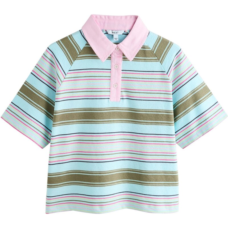 Next Tričko svetlomodrá / olivová / ružová / svetloružová 68468191